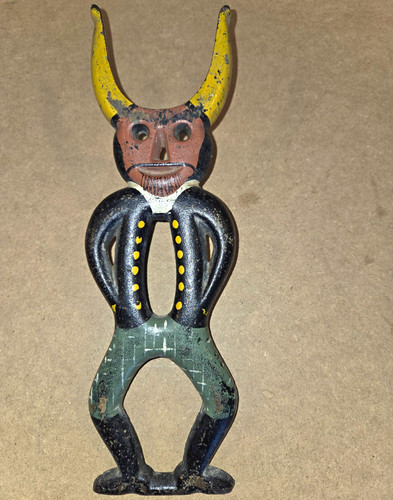 Cast iron devil boot jack - cast, w/