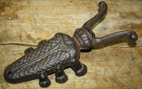 Cast iron antique style beetle - cast,