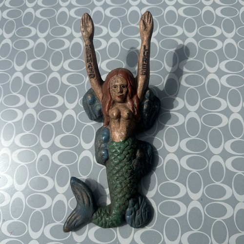 Cast iron antique - iron, mermaid